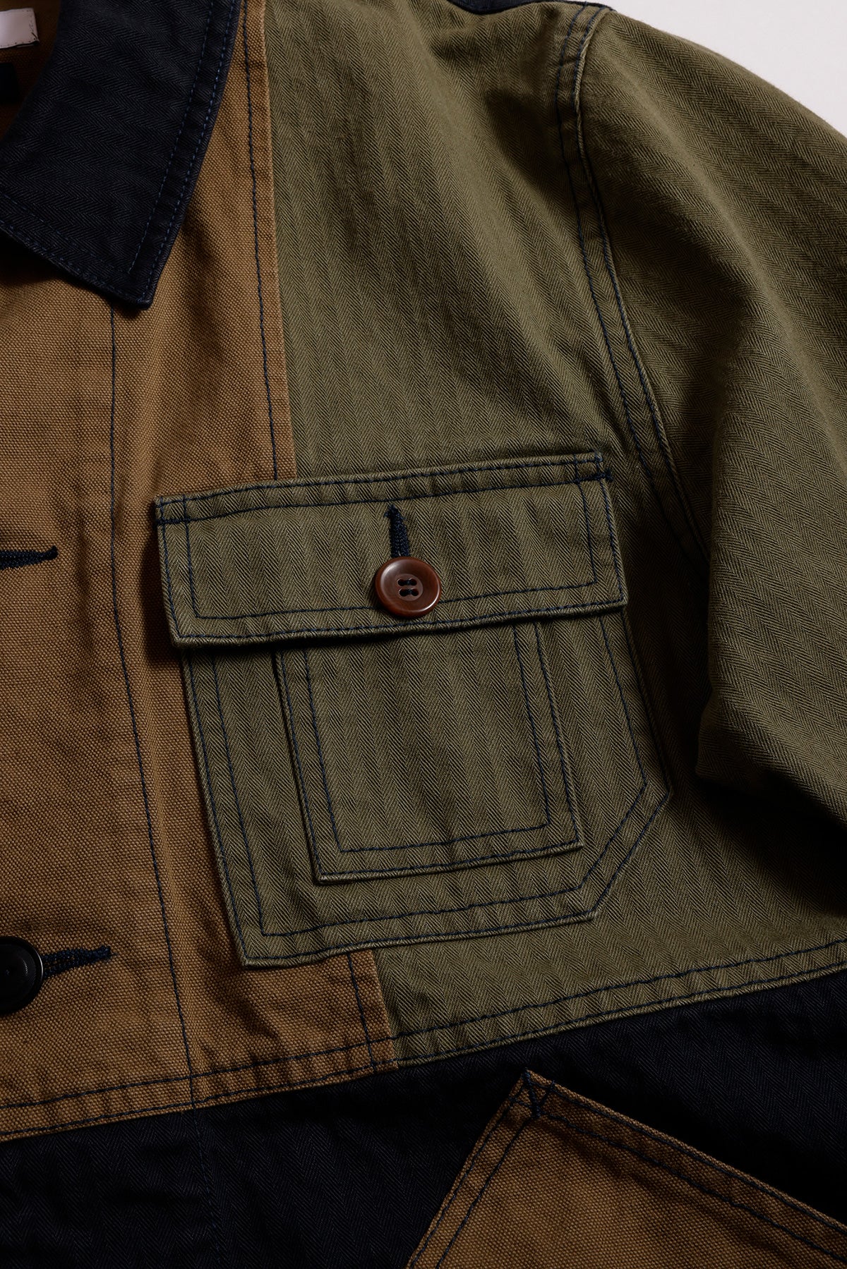PACHWORK COVERALL JACKET RINSE – FDMTL
