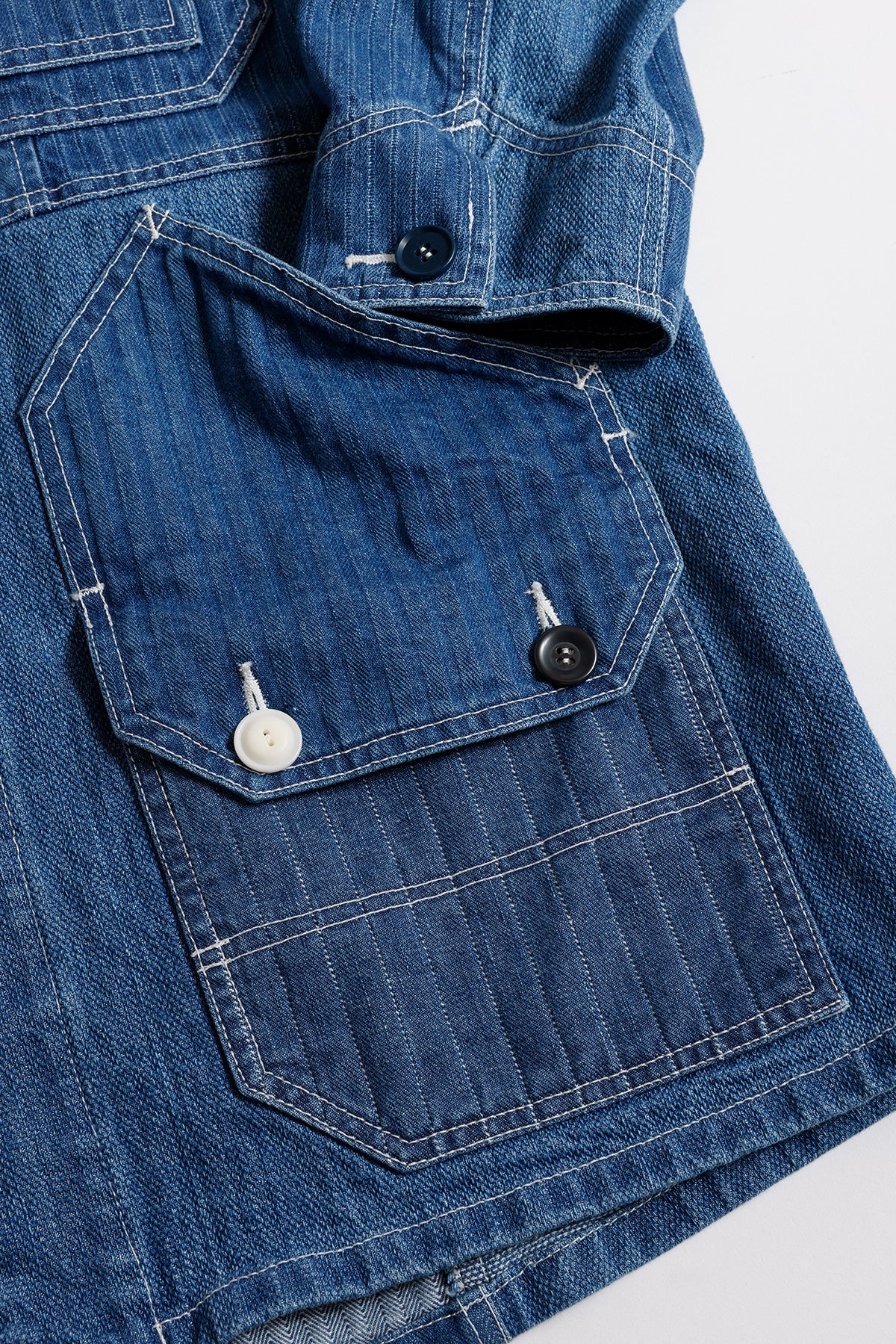 PATCHWORK COVERALL JACKET 3YR WASH – FDMTL
