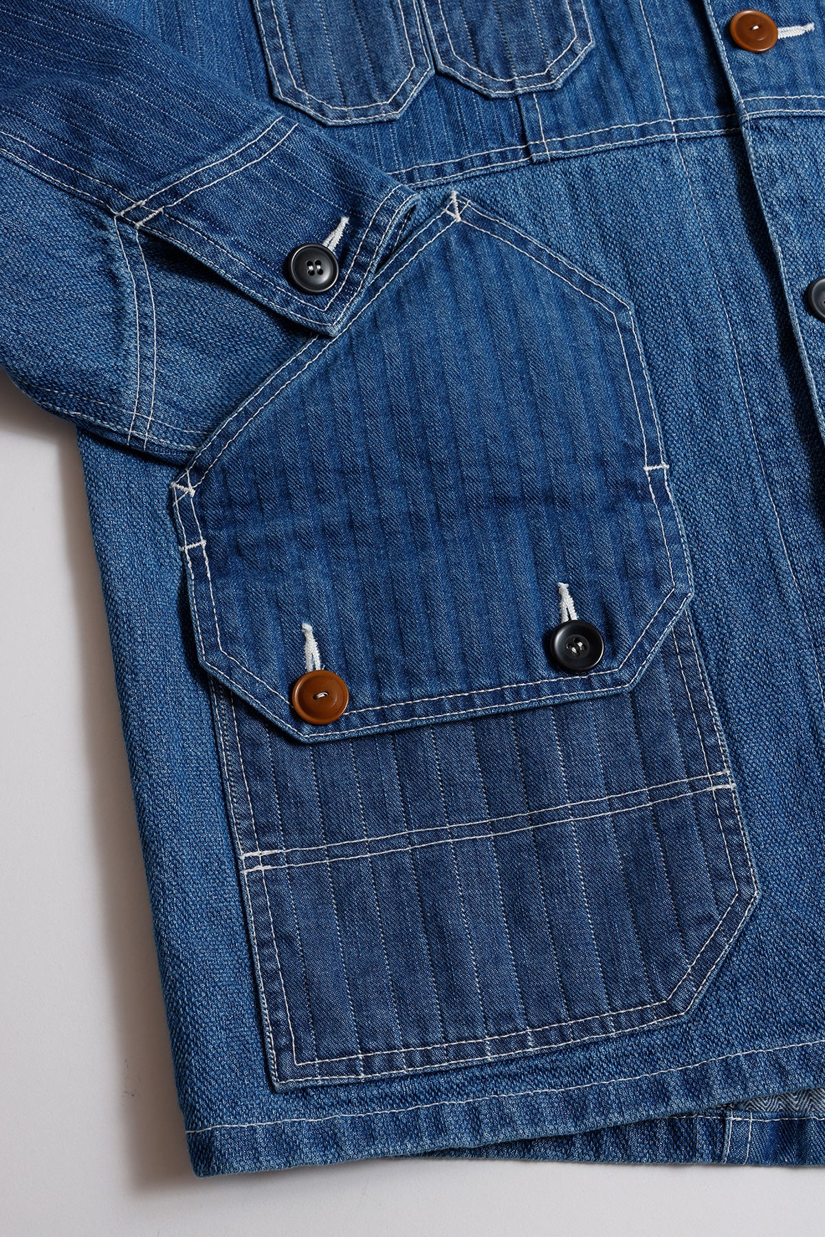 PATCHWORK COVERALL JACKET 3YR WASH – FDMTL
