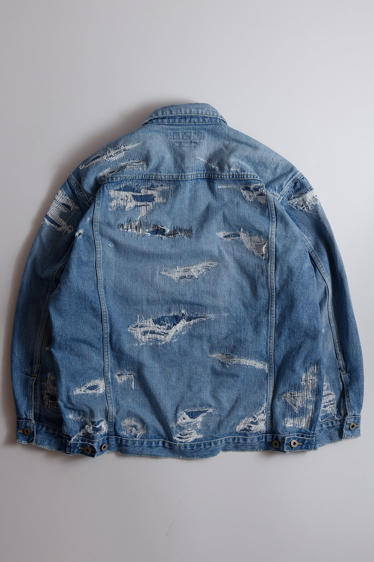DENIM PLEATS JACKET 5YR WASH – FDMTL