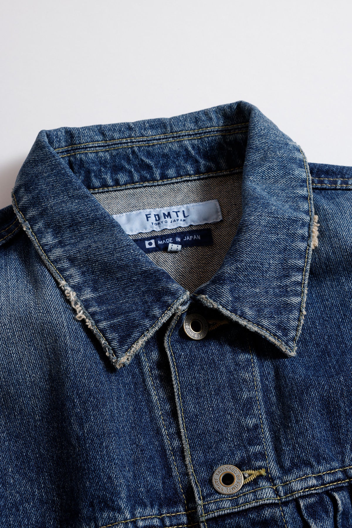 DENIM PLEATS JACKET 3YR WASH