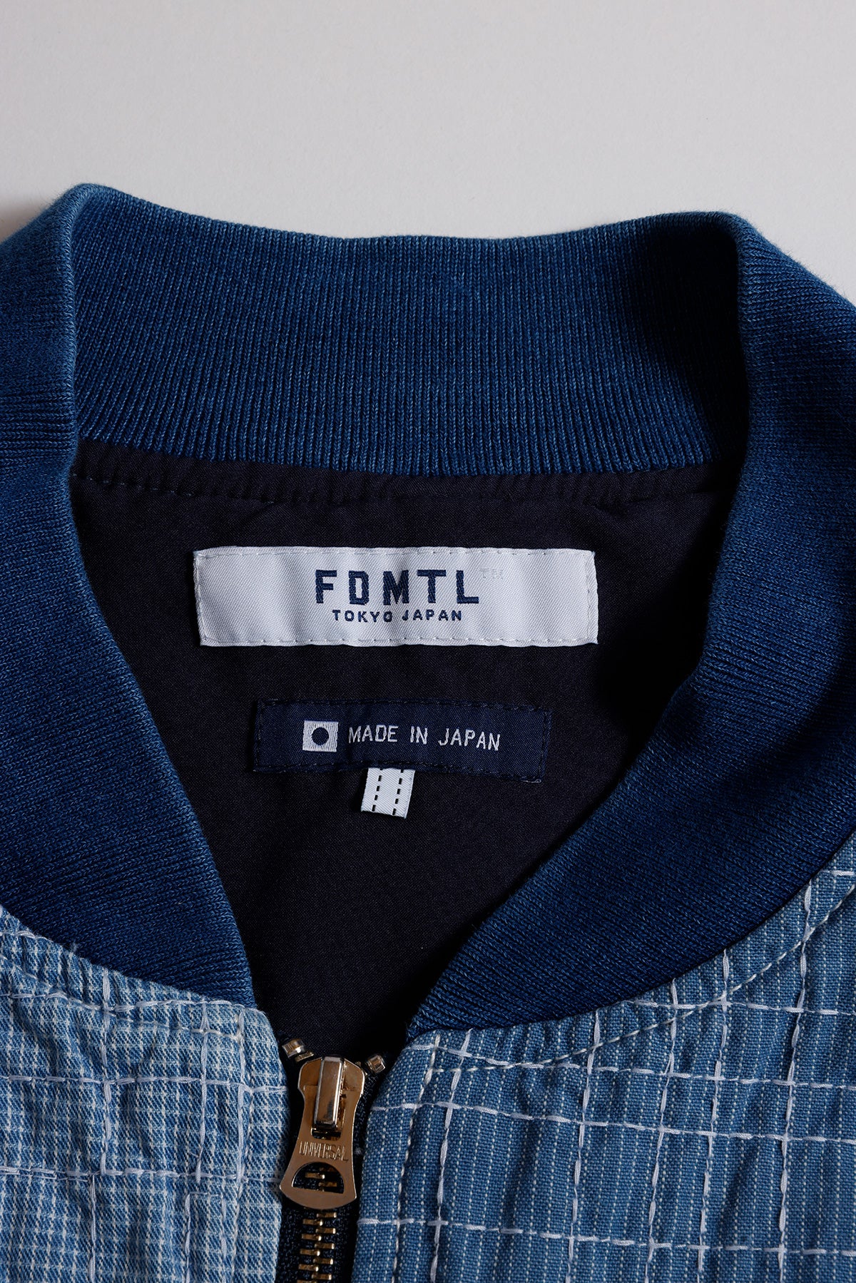 SASHIKO BOMBER JACKET 3YR WASH