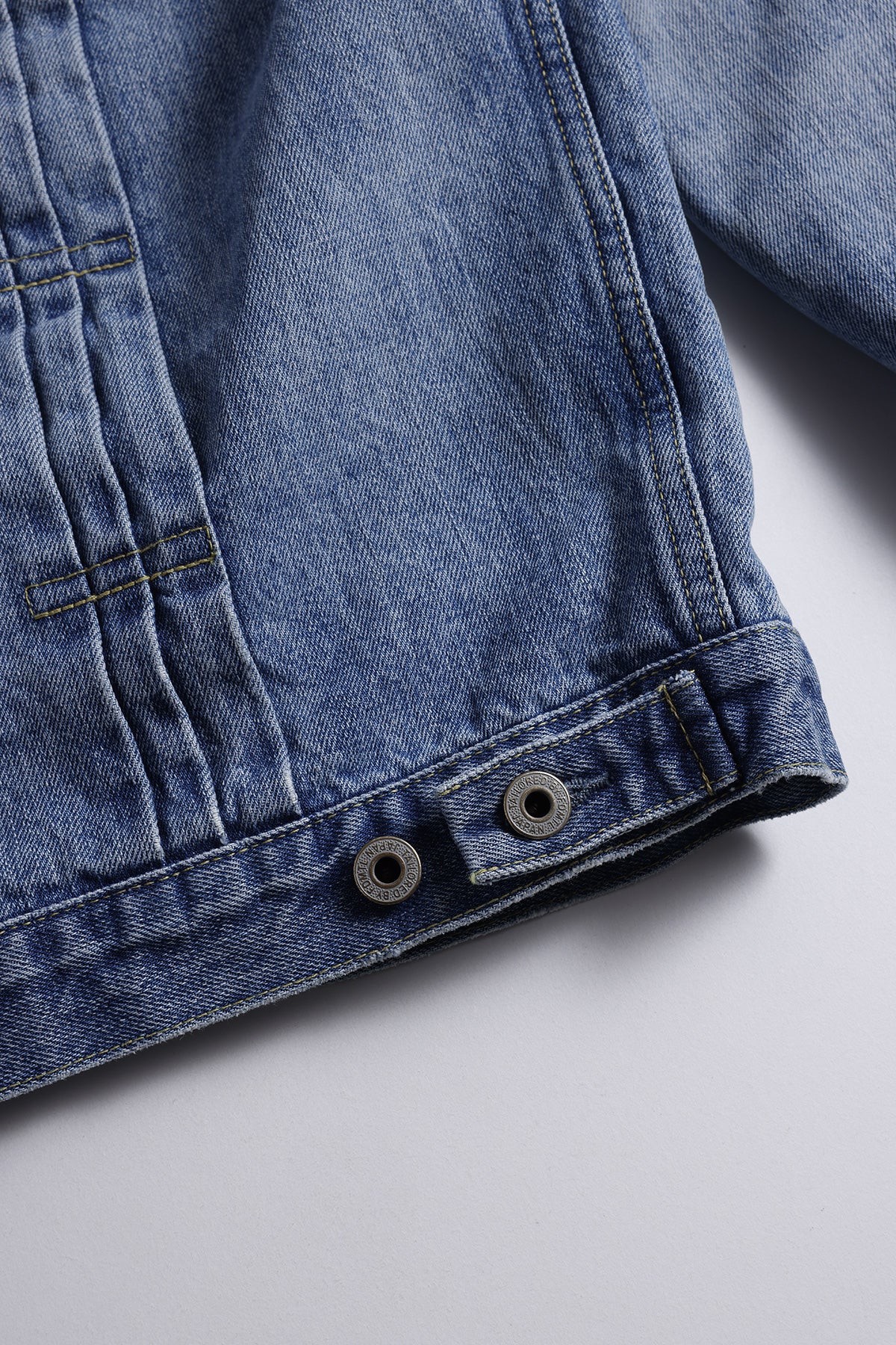 PLEATS DENIM JACKET 10YR WASH
