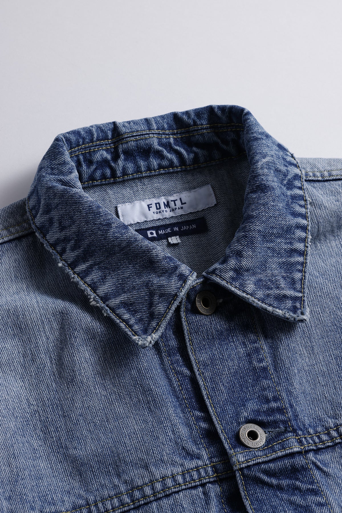 PLEATS DENIM JACKET 10YR WASH