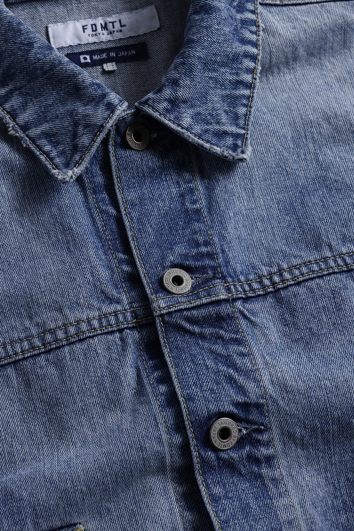 PLEATS DENIM JACKET 10YR WASH
