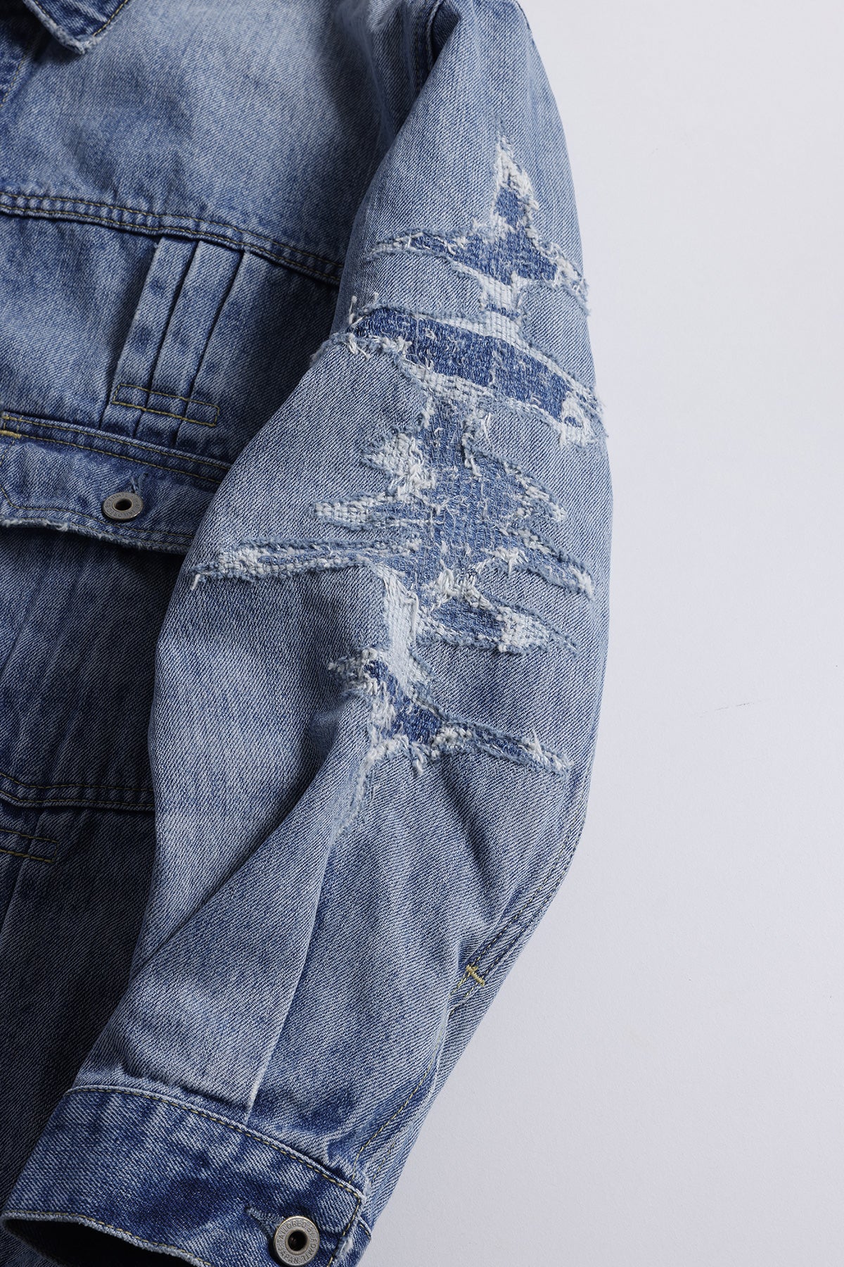 PLEATS DENIM JACKET 10YR WASH