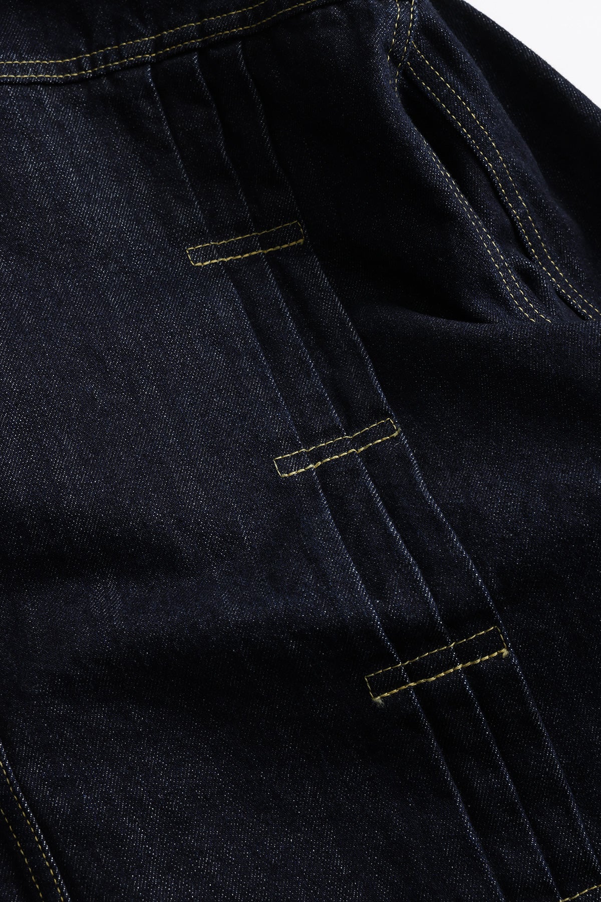 PLEATS DENIM JACKET RINSE