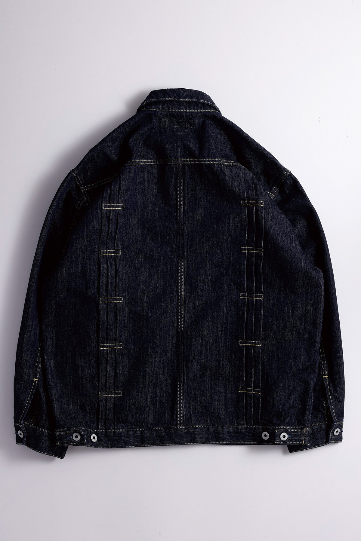 PLEATS DENIM JACKET RINSE