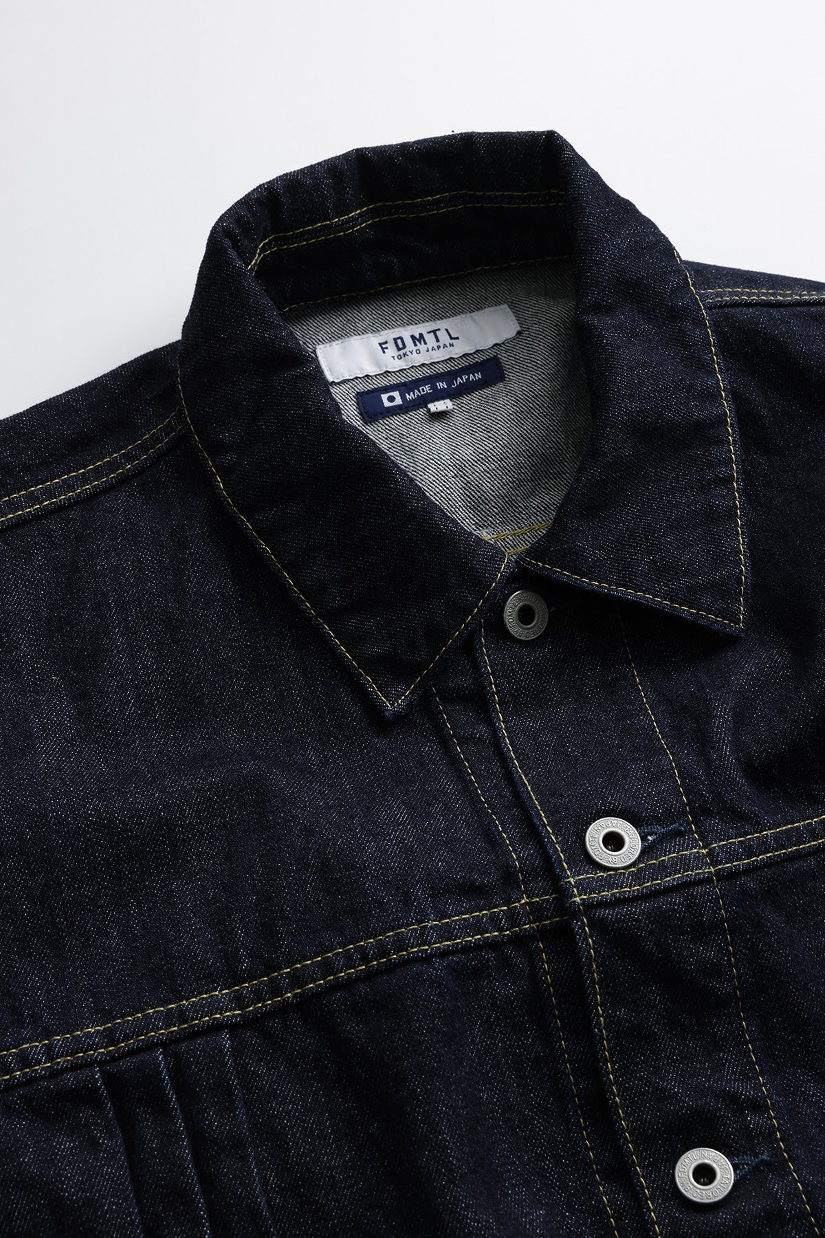PLEATS DENIM JACKET RINSE