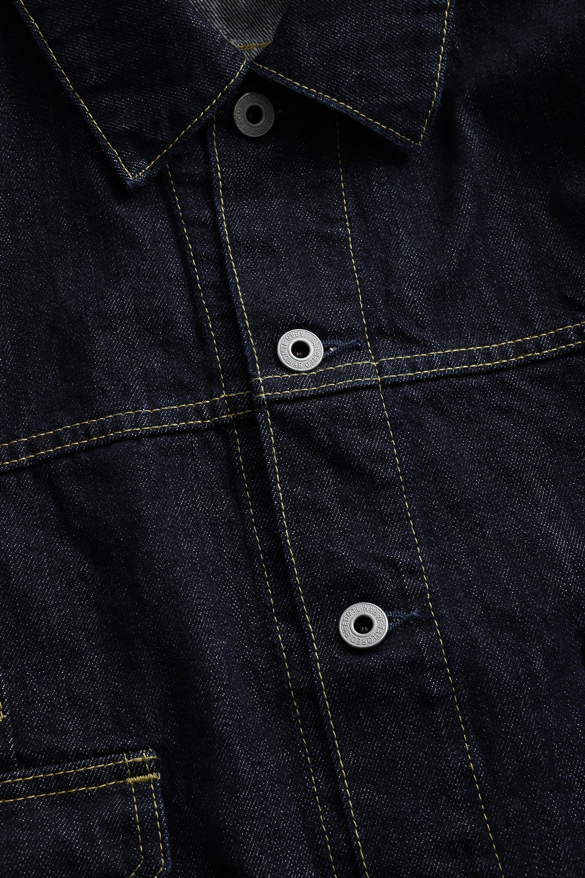 PLEATS DENIM JACKET RINSE