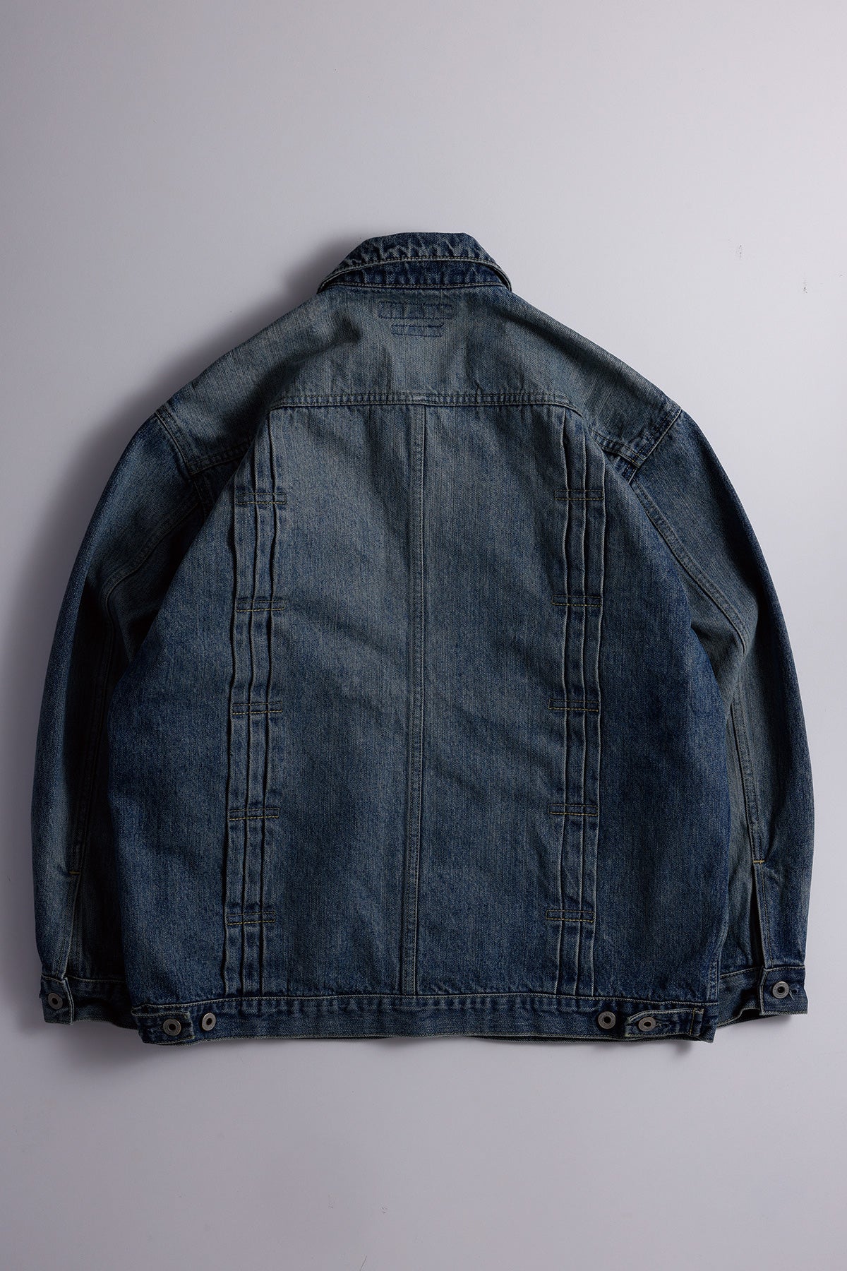 PLEATS DENIM JACKET 3YR WASH