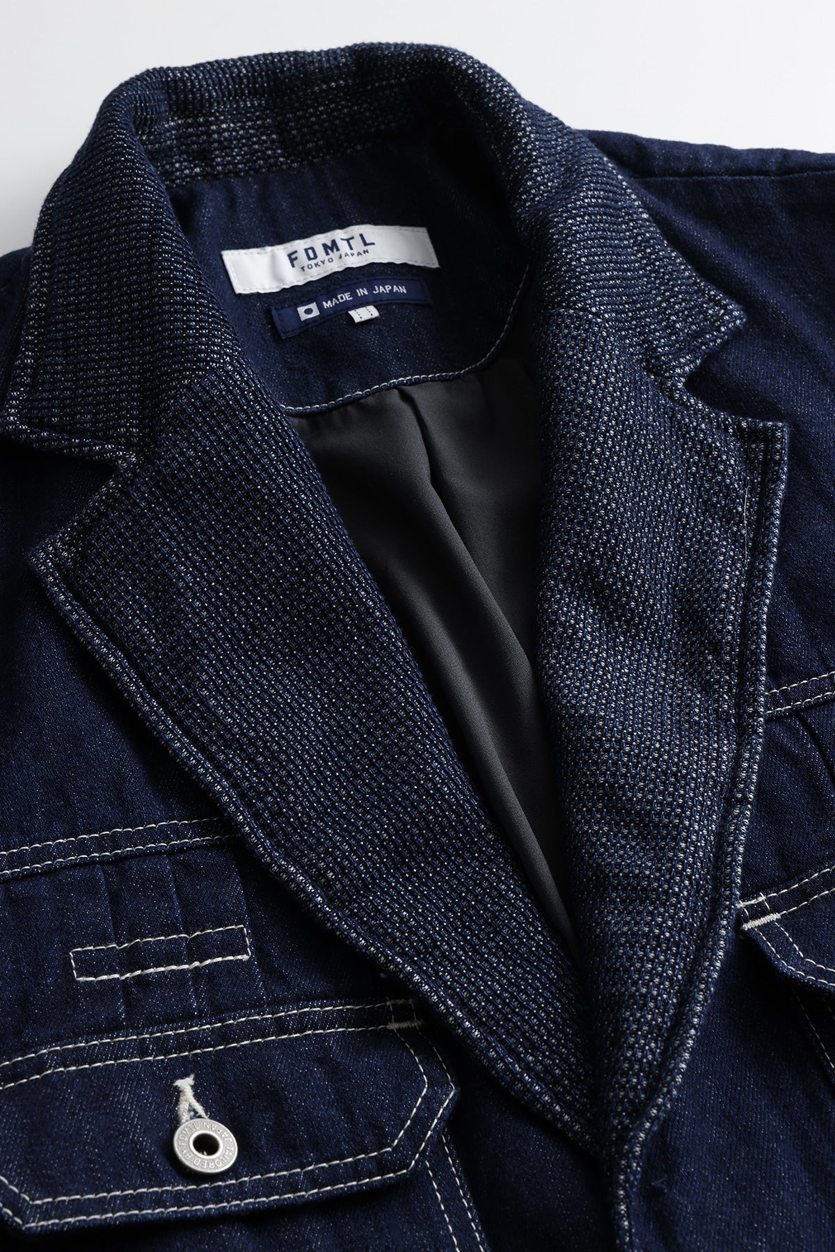PLEATS LAPEL JACKET RINSE