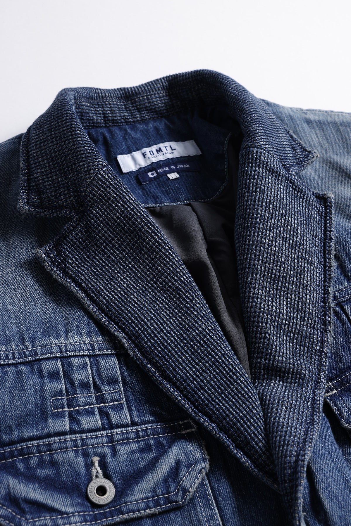 PLEATS LAPEL JACKET 3YR WASH