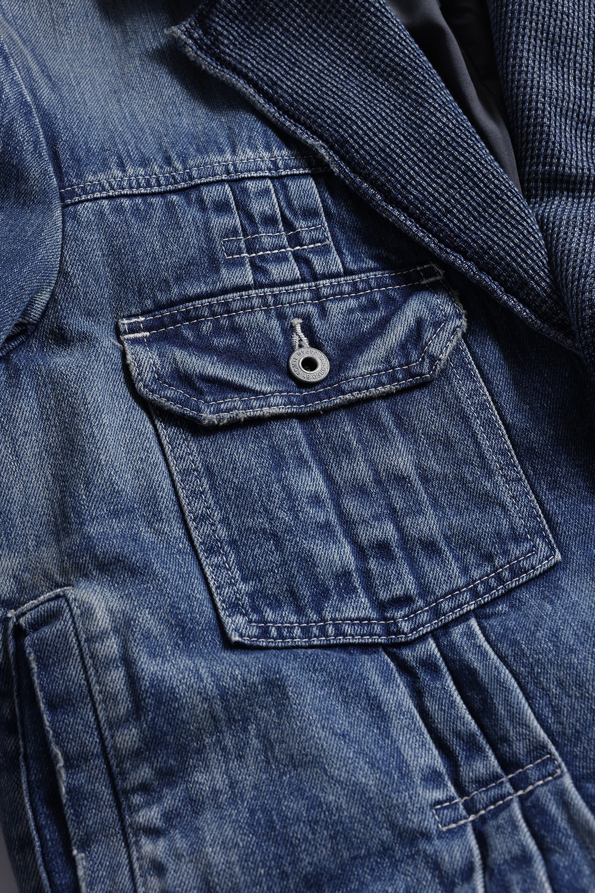PLEATS LAPEL JACKET 3YR WASH