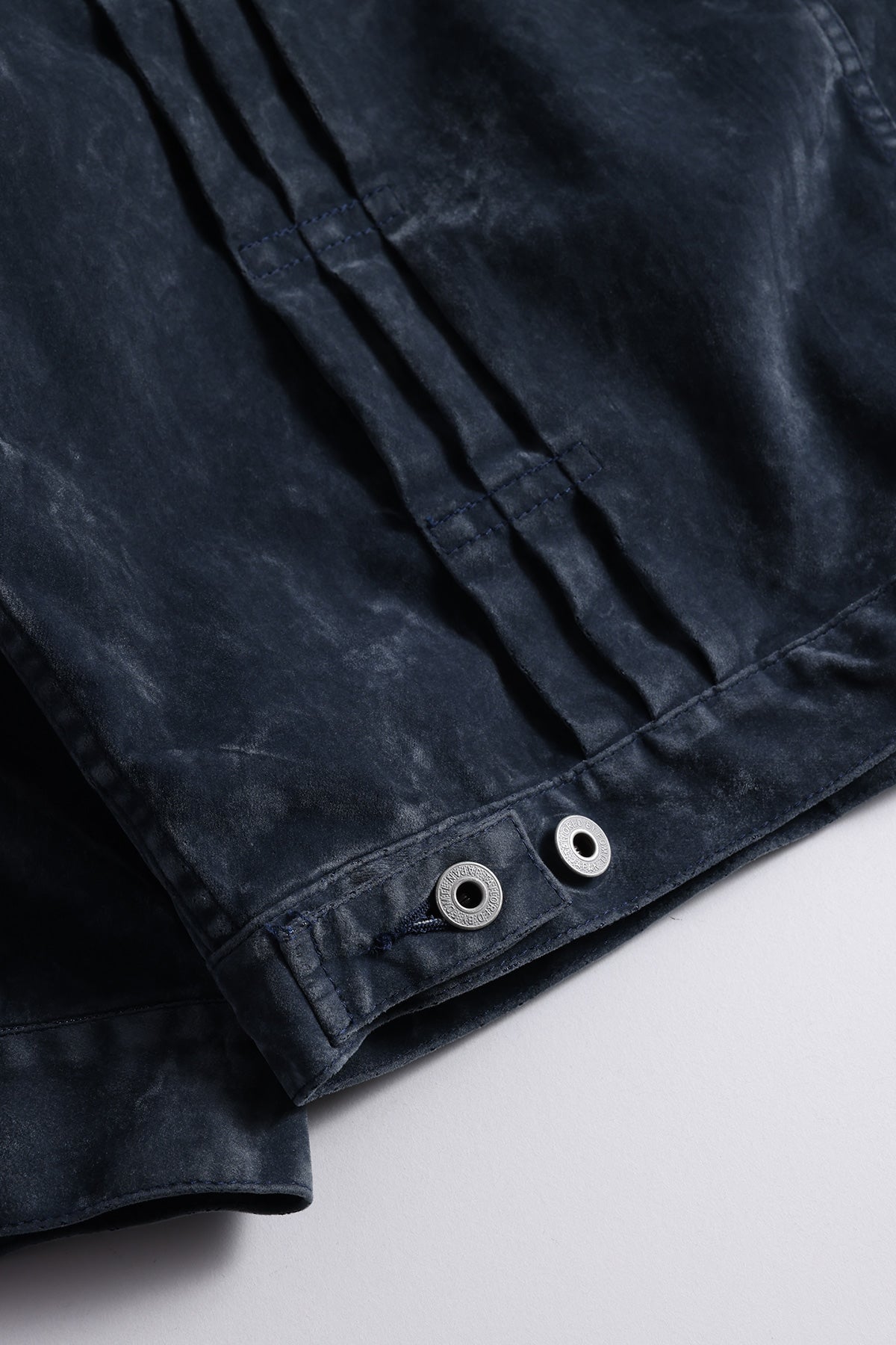 FLOCK LEATHER JACKET RINSE