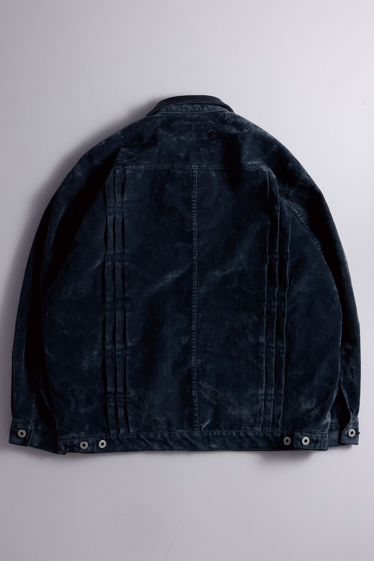 FLOCK LEATHER JACKET RINSE