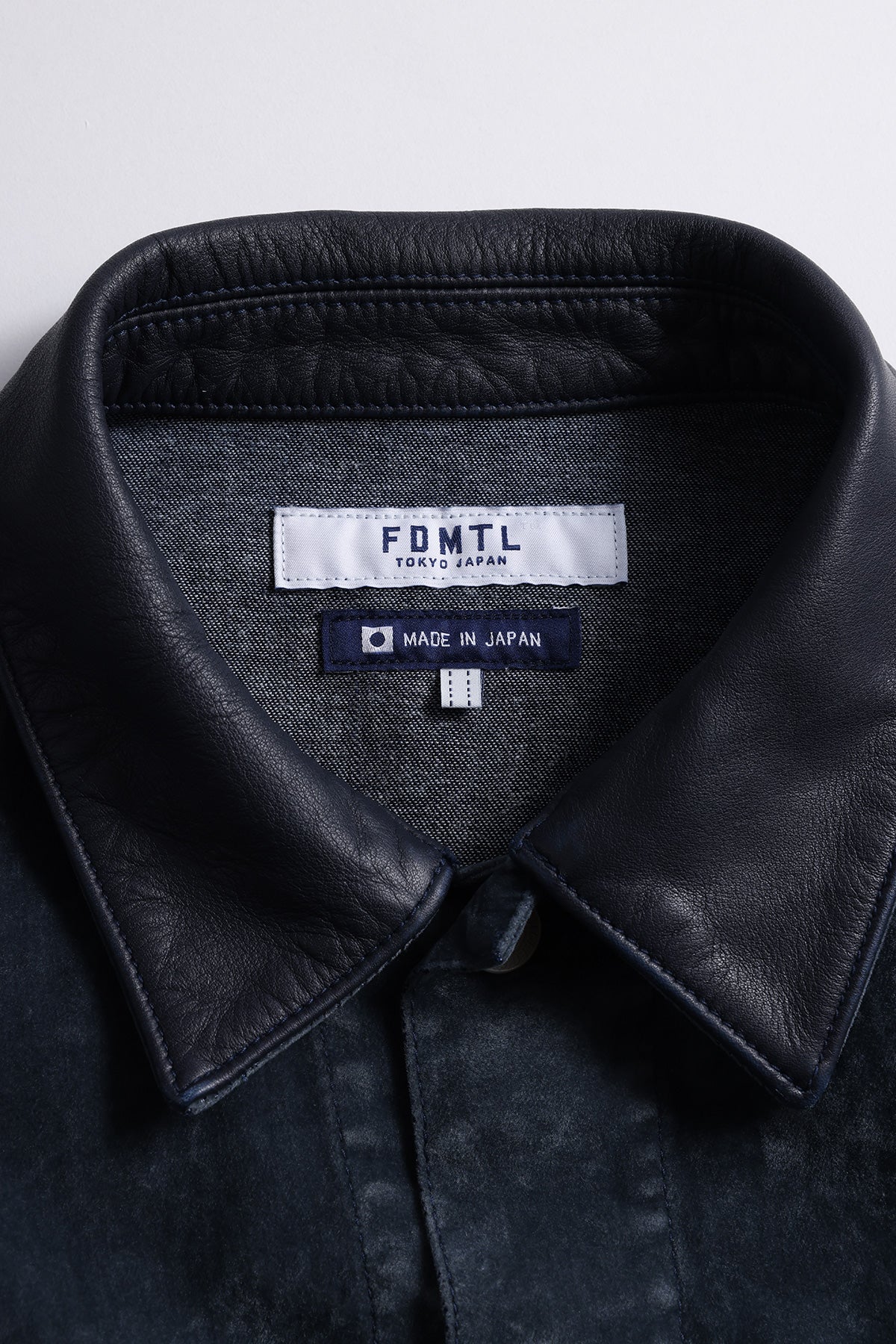 FLOCK LEATHER JACKET RINSE