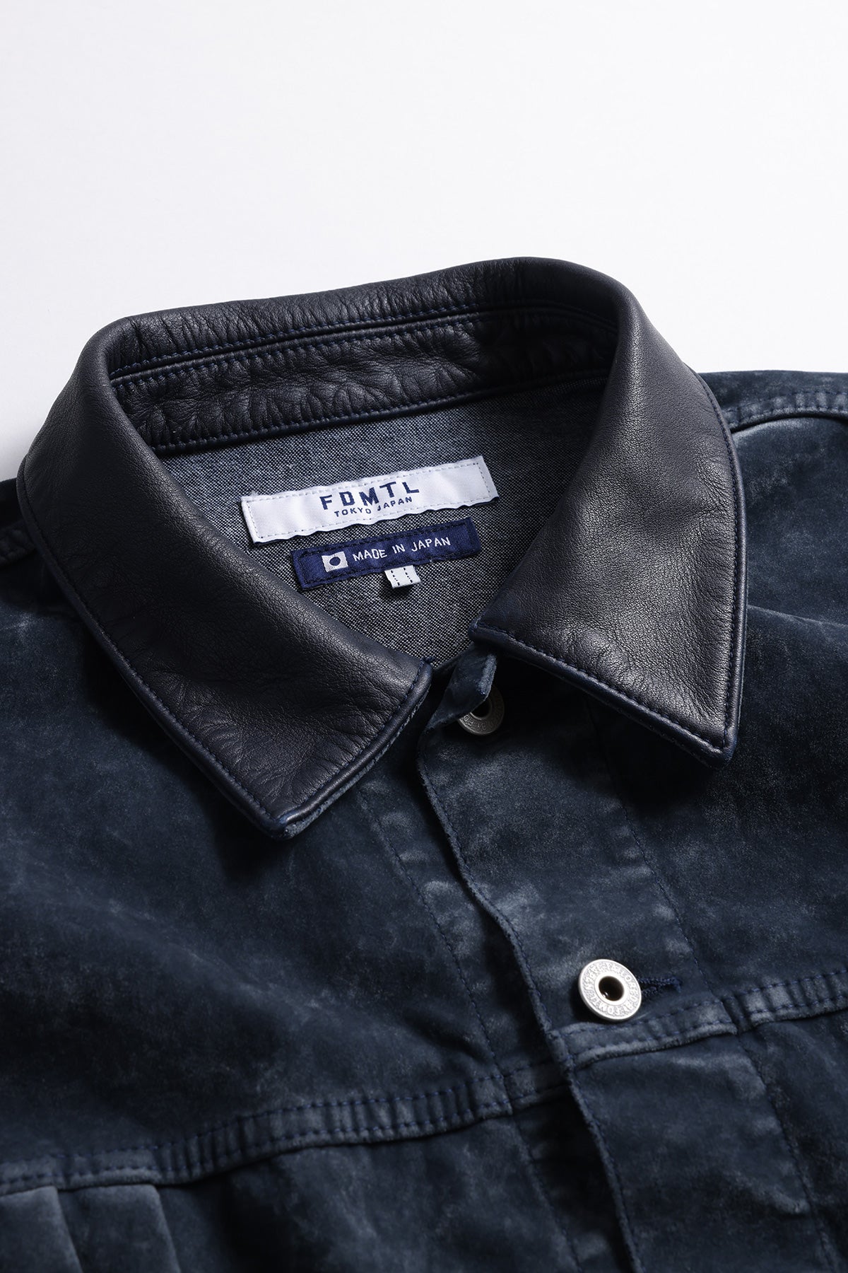 FLOCK LEATHER JACKET RINSE