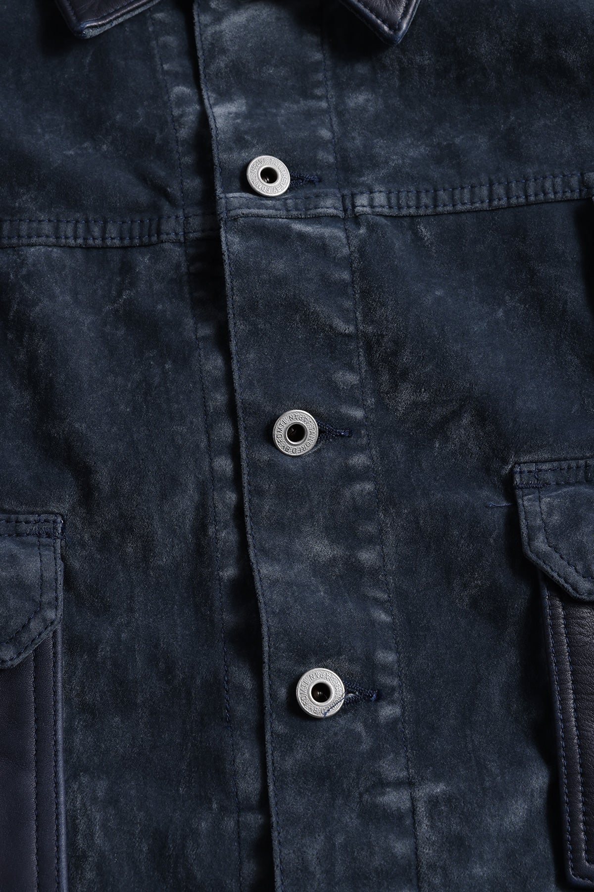 FLOCK LEATHER JACKET RINSE