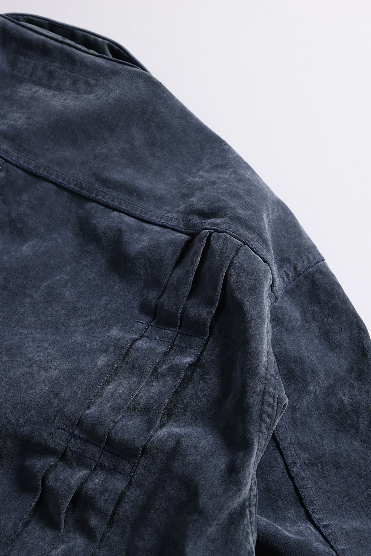 FLOCK LEATHER JACKET 3YR WASH