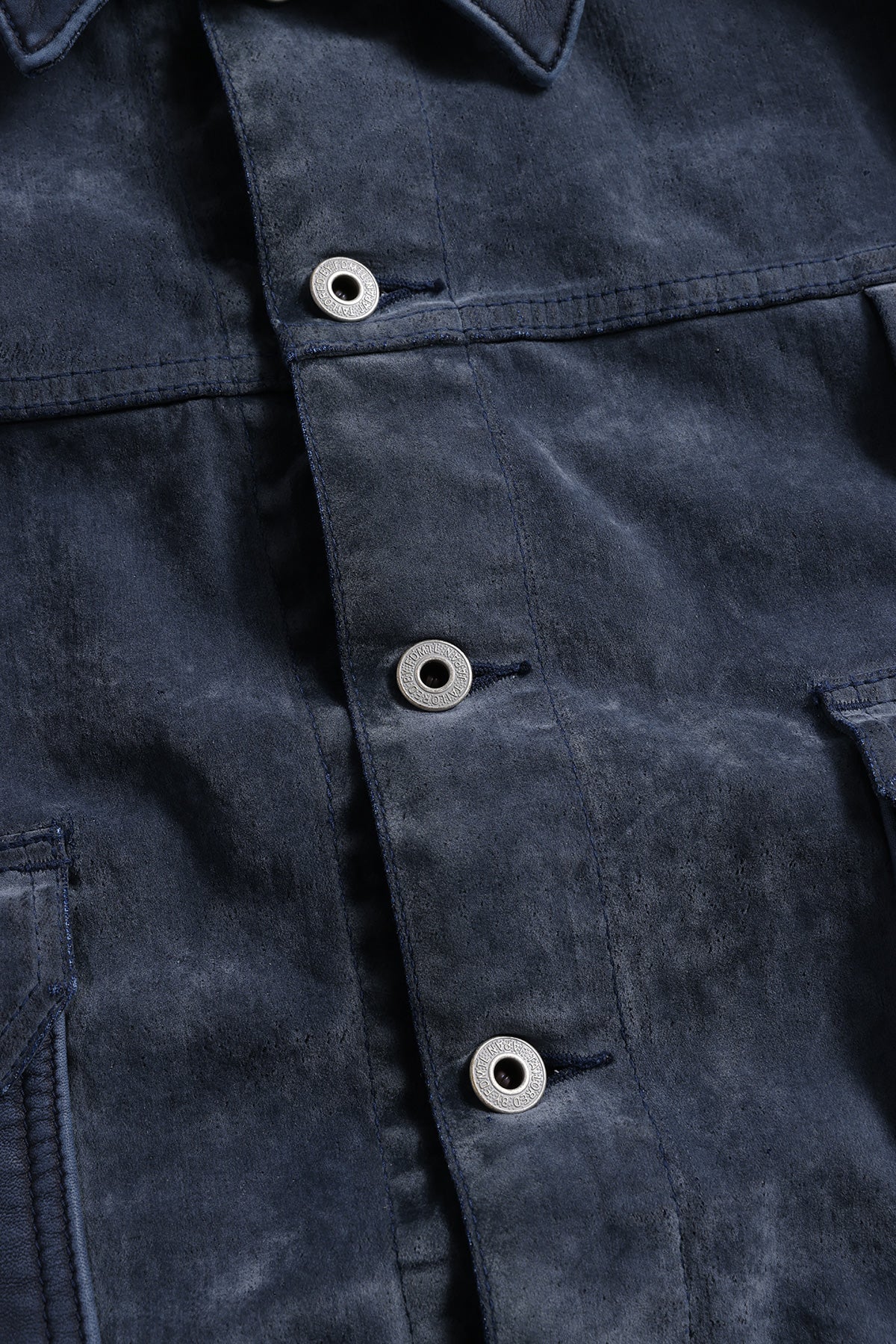 FLOCK LEATHER JACKET 3YR WASH
