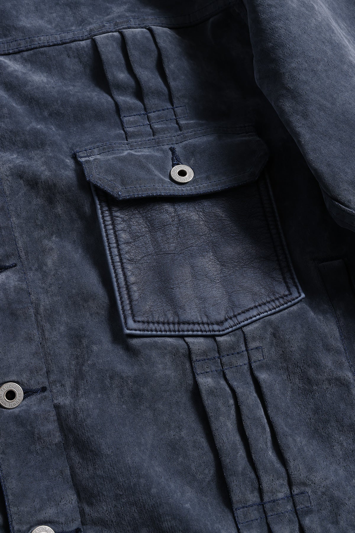 FLOCK LEATHER JACKET 3YR WASH