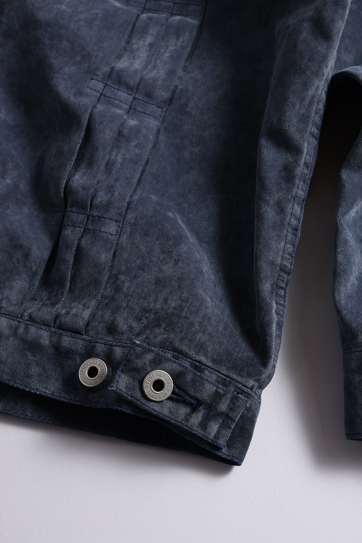 FLOCK LEATHER JACKET 3YR WASH