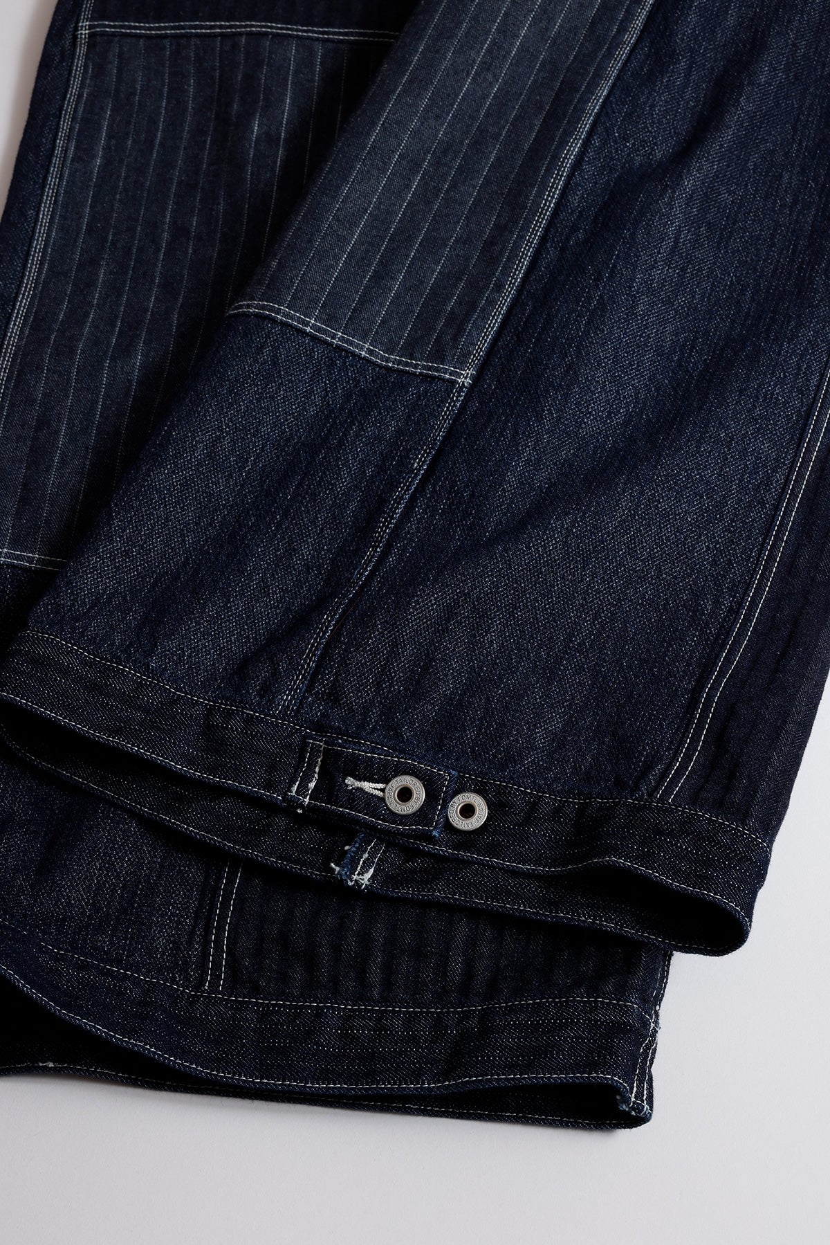 PATCHWORK DOUBLE KNEE PANTS RINSE