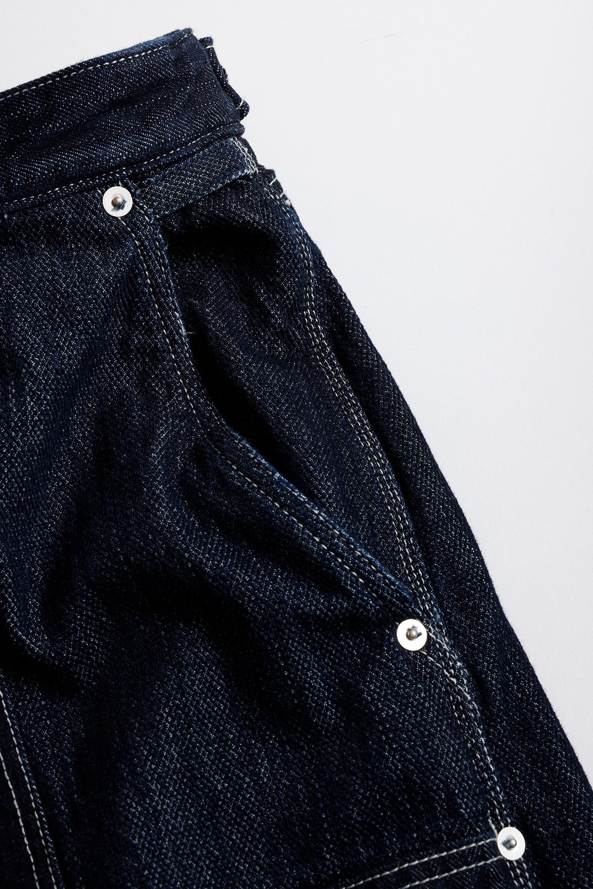 PATCHWORK DOUBLE KNEE PANTS RINSE