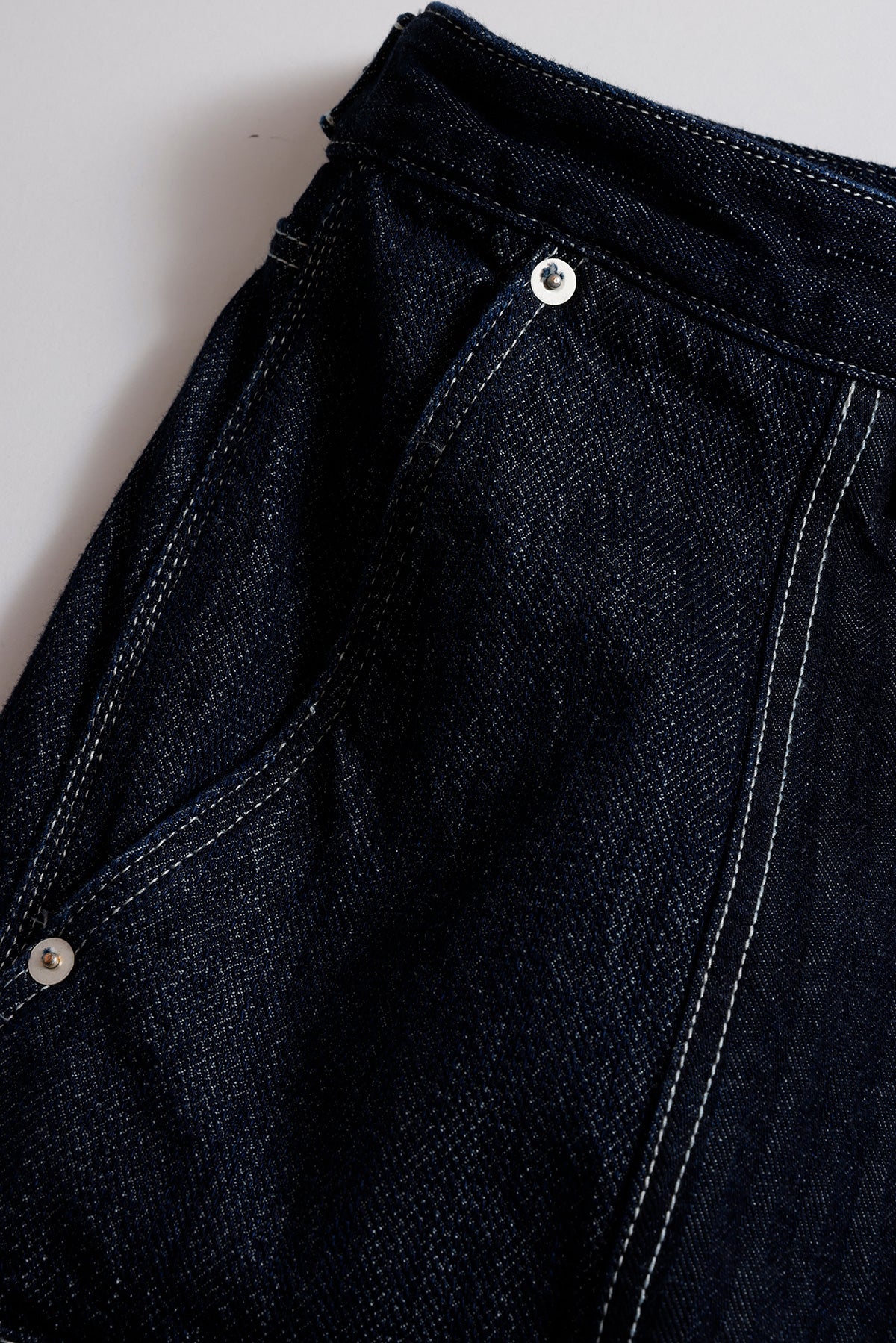 PATCHWORK DOUBLE KNEE PANTS RINSE