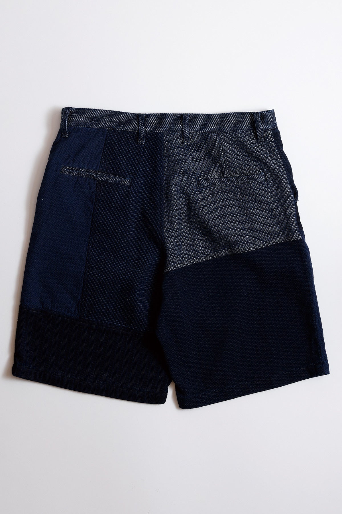 PATCHWORK SHORT PANTS RINSE