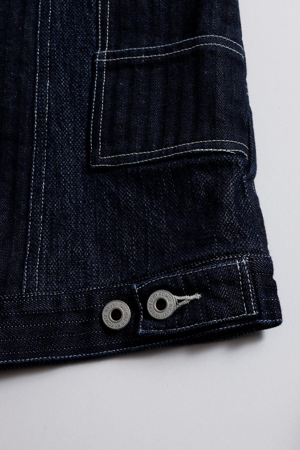 PATCHWORK DOUBLE KNEE SHORTS RINSE