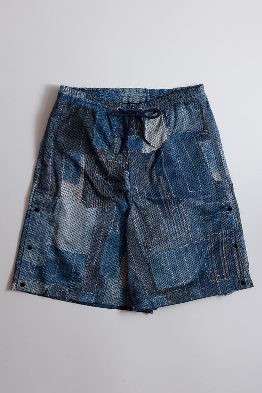 BORO SIDE BUTTON KNEE PANTS