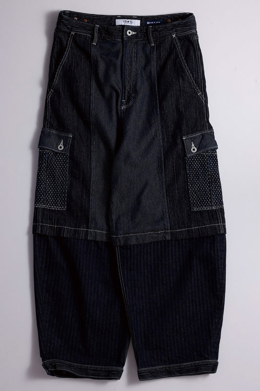 FRONT POCKET WIDE PANTS RINSE