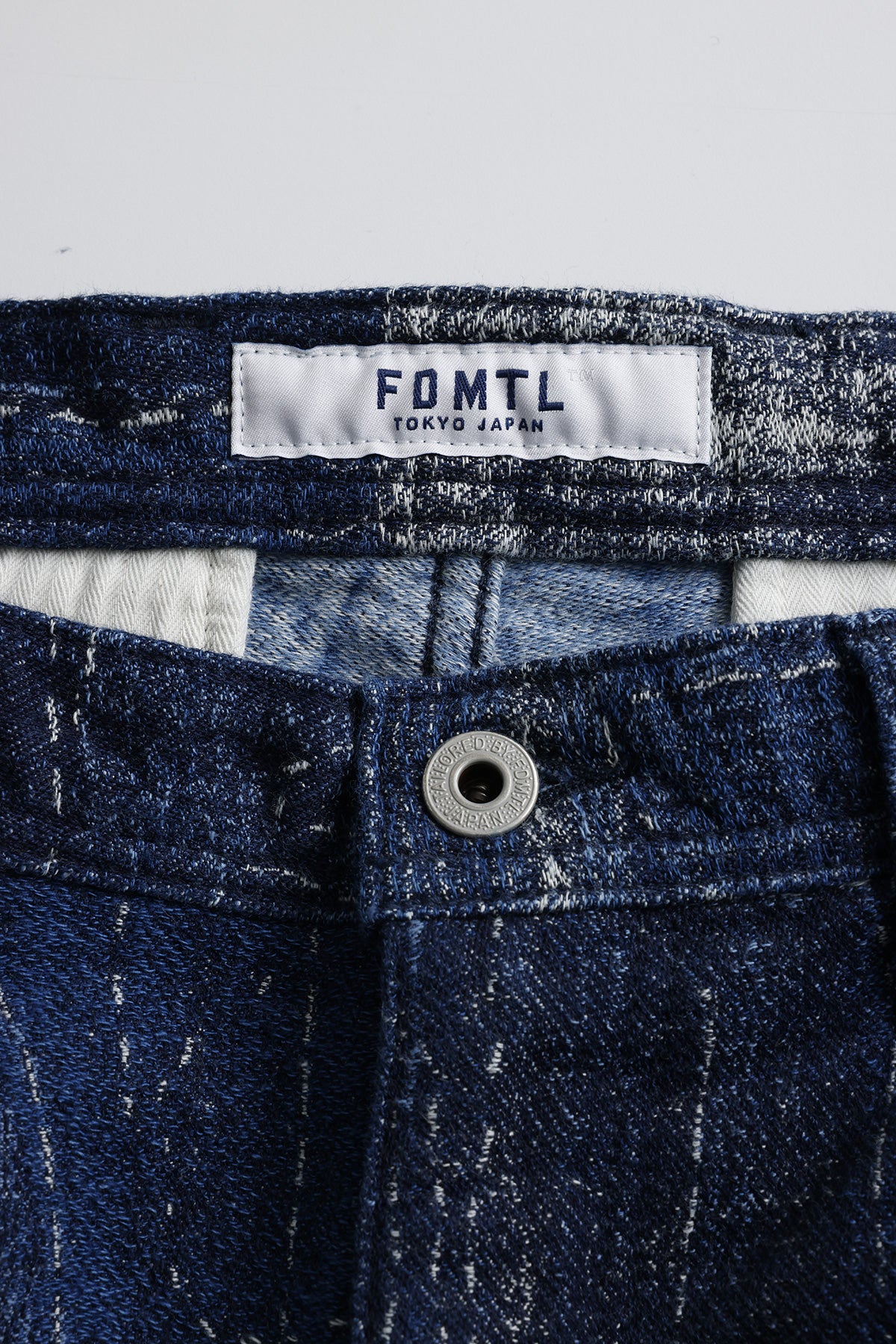 BORO JACQUARD WIDE PANTS RINSE