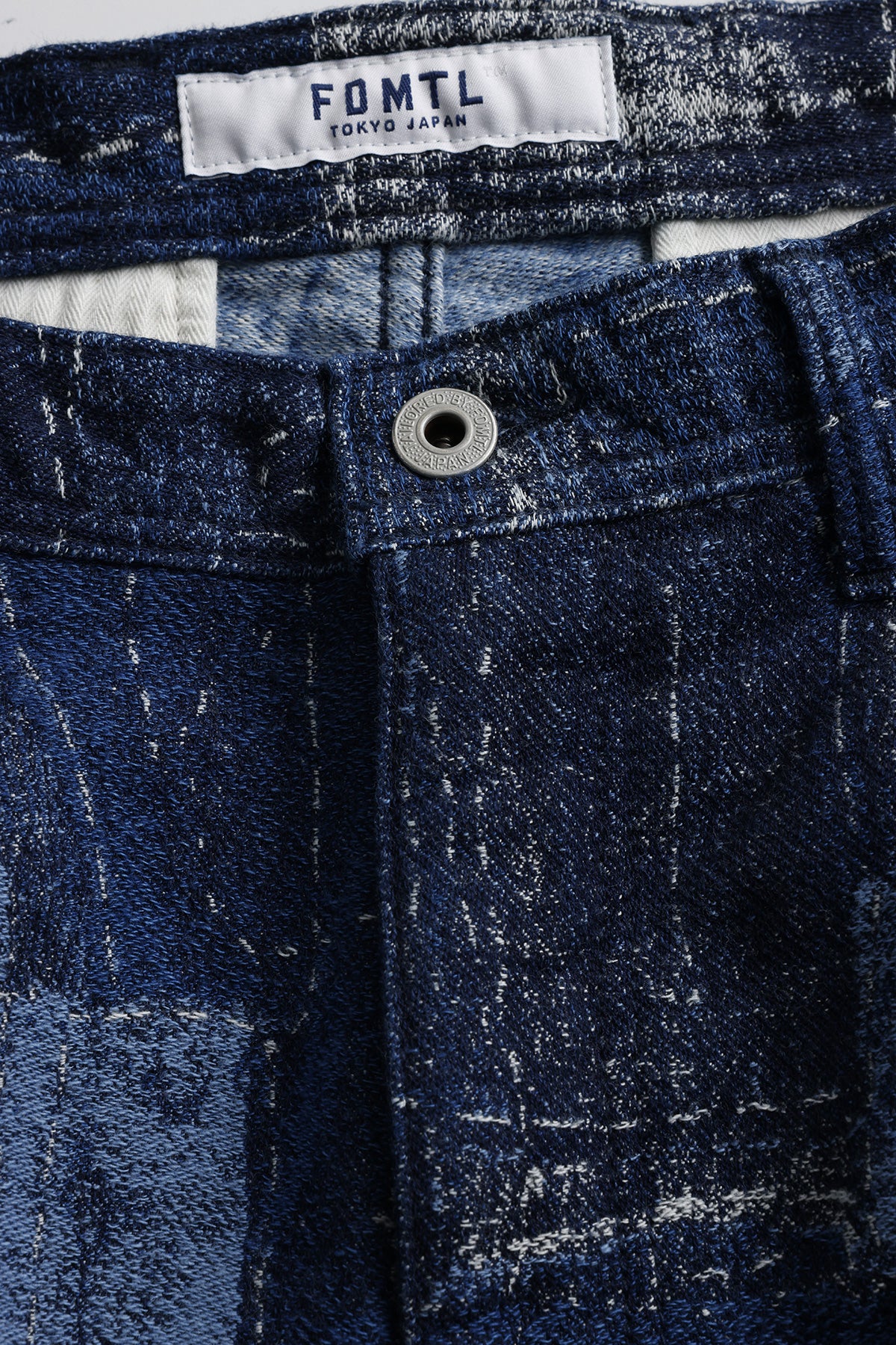 BORO JACQUARD WIDE PANTS RINSE