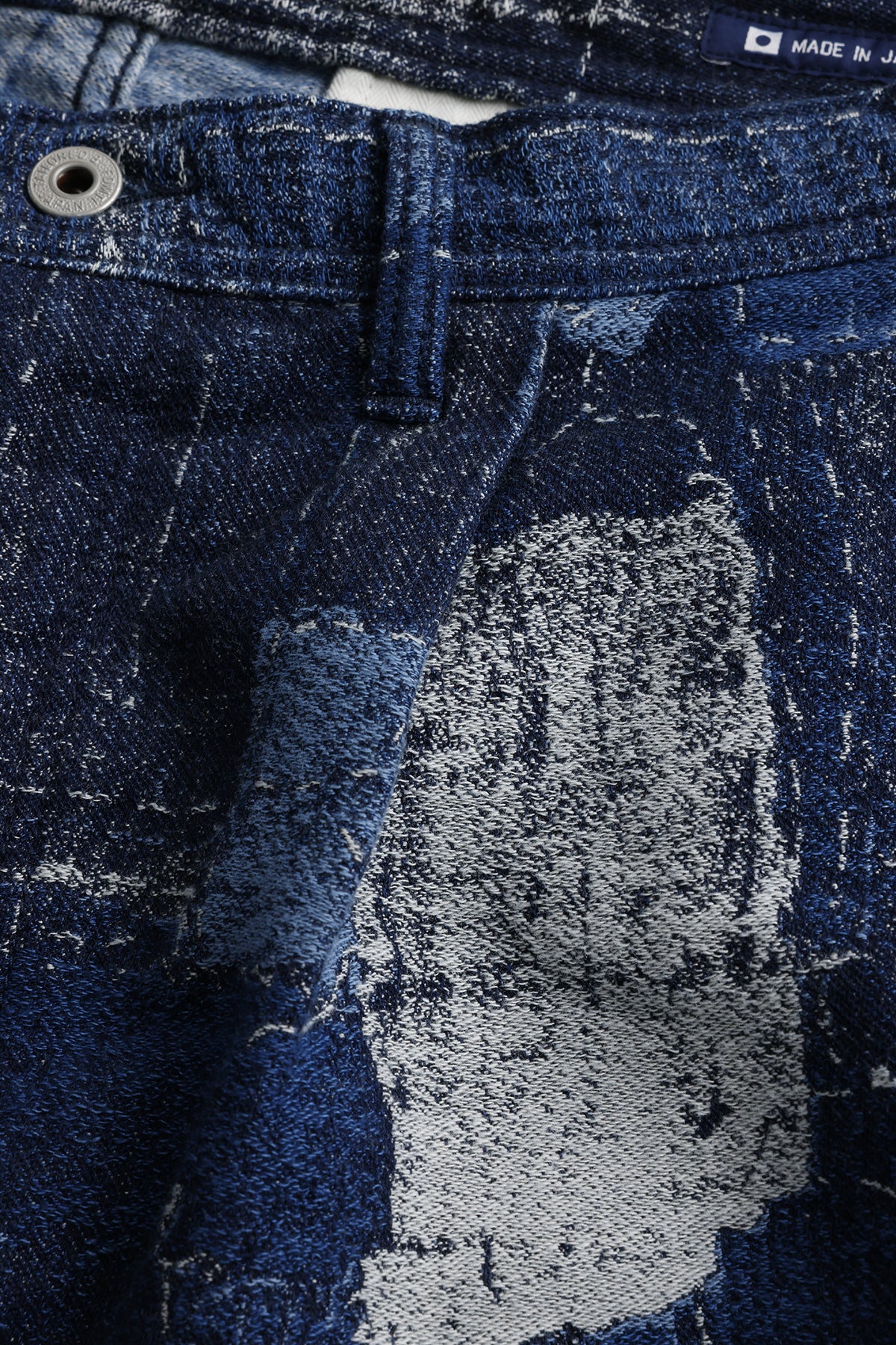 BORO JACQUARD WIDE PANTS RINSE
