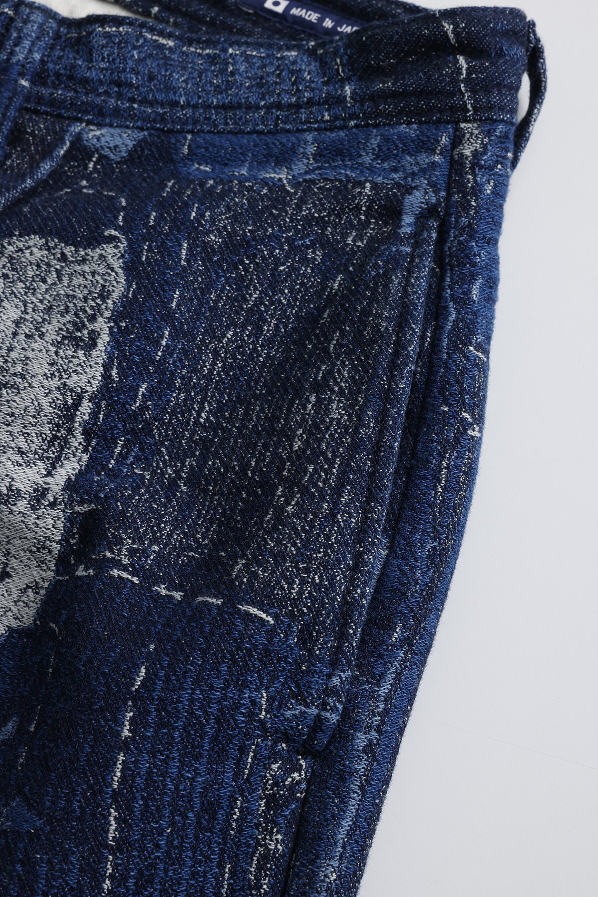 BORO JACQUARD WIDE PANTS RINSE