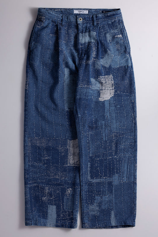BORO JACQUARD WIDE PANTS 3YR WASH