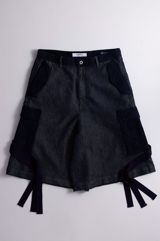 SHORT HAKAMA CARGO PANTS RINSE