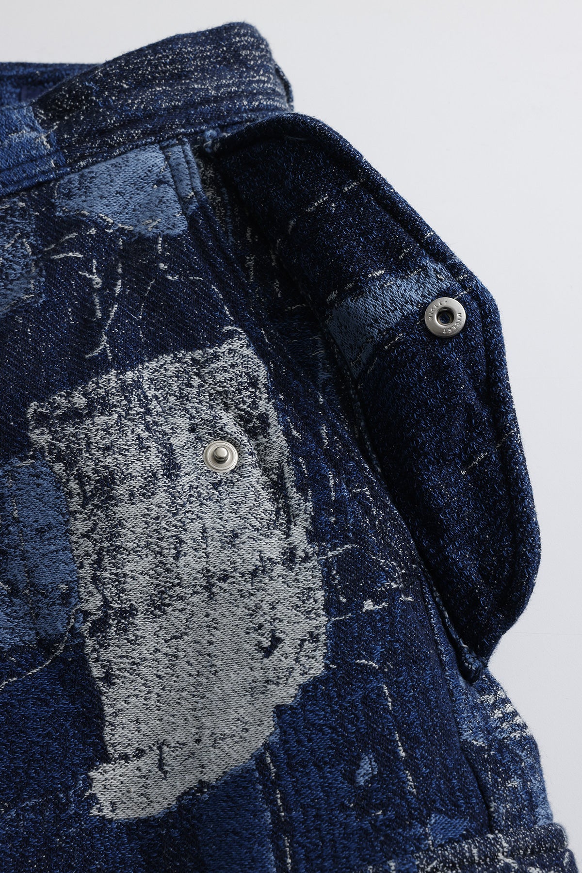 BORO JACQUARD CARGO PANTS RINSE