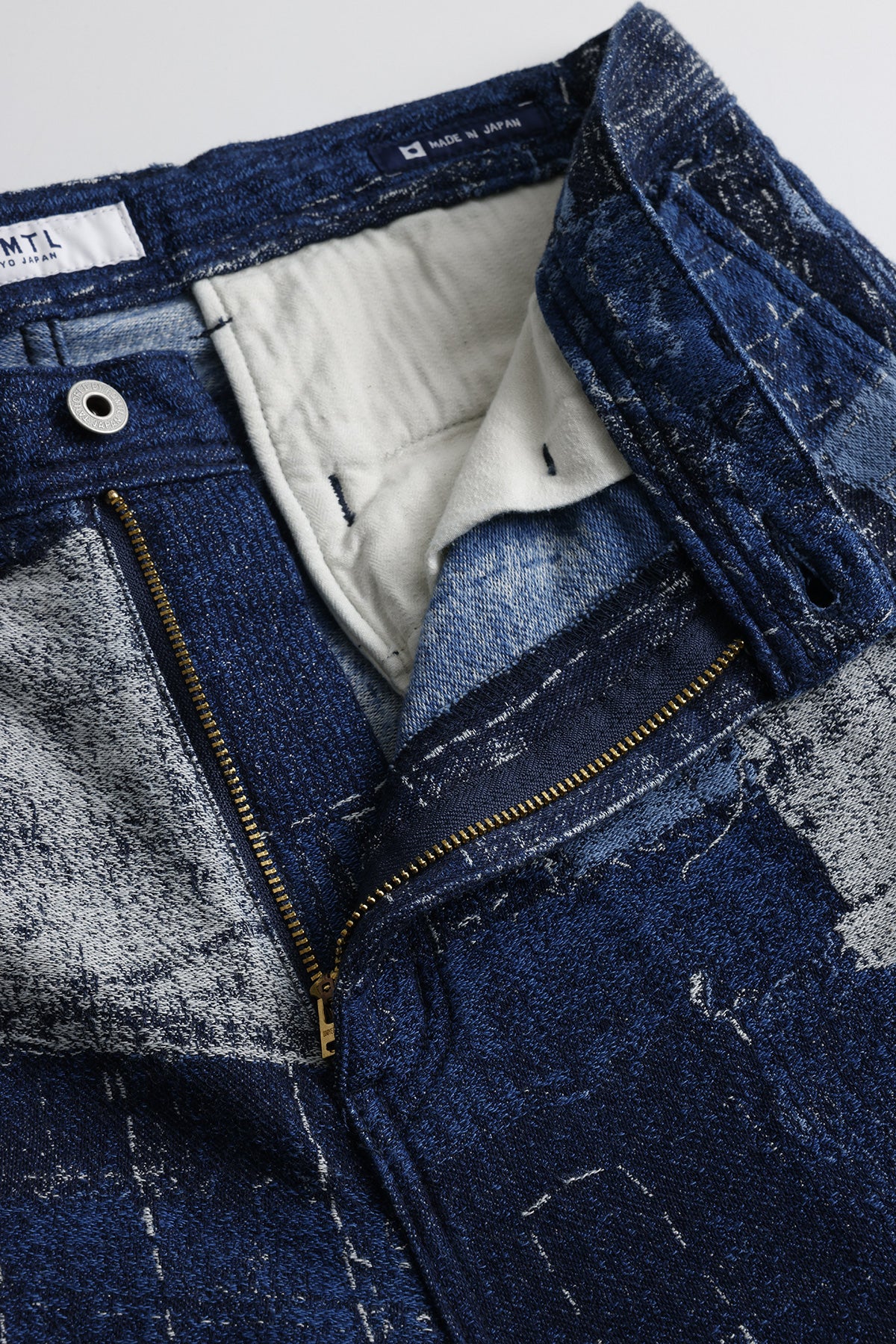 BORO JACQUARD CARGO PANTS RINSE
