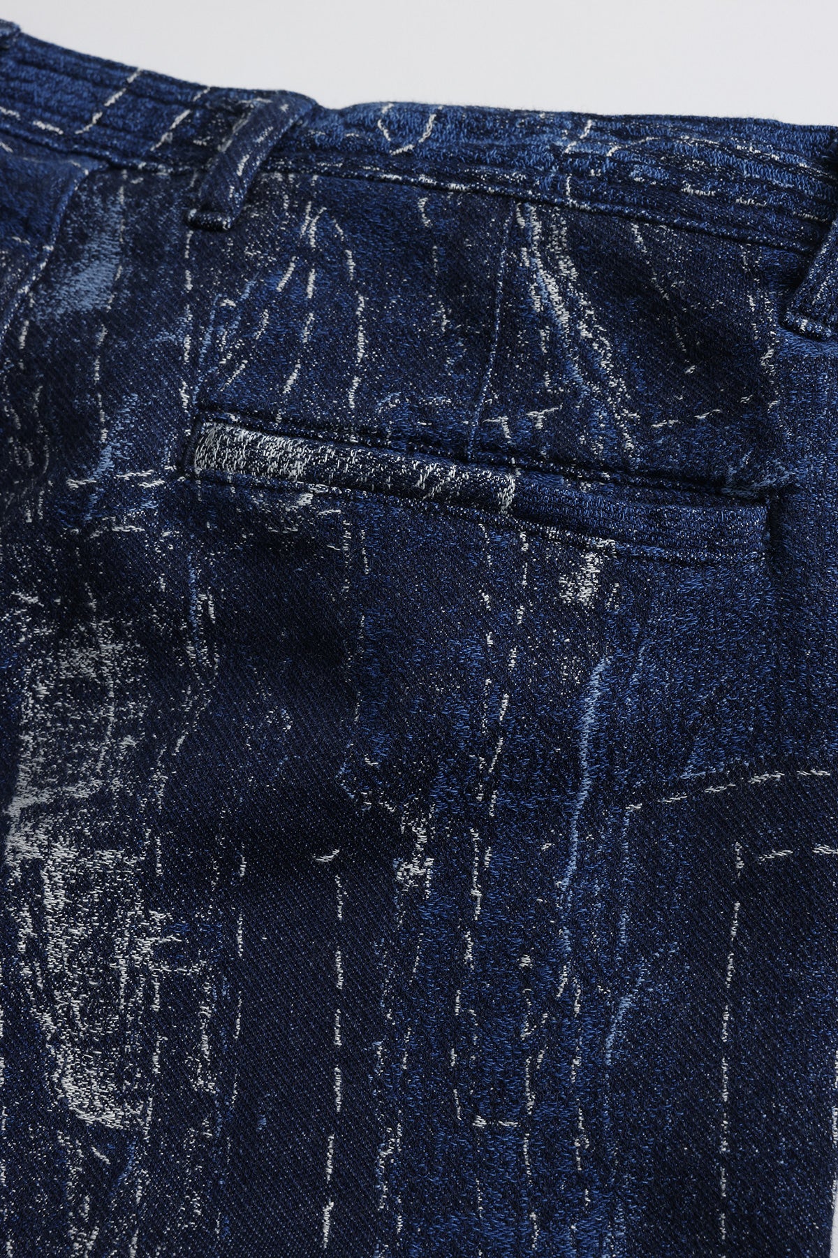 BORO JACQUARD CARGO PANTS RINSE
