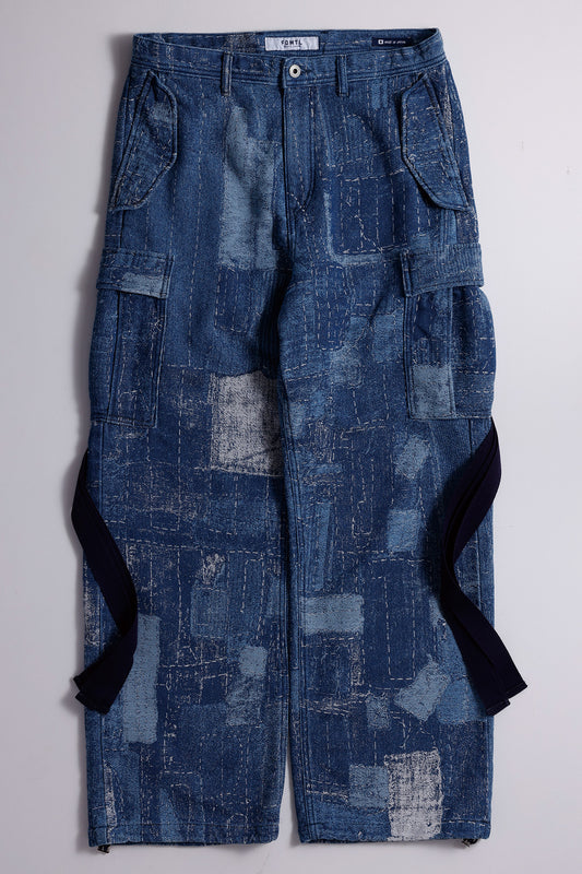 BORO JACQUARD CARGO PANTS 3YR WASH
