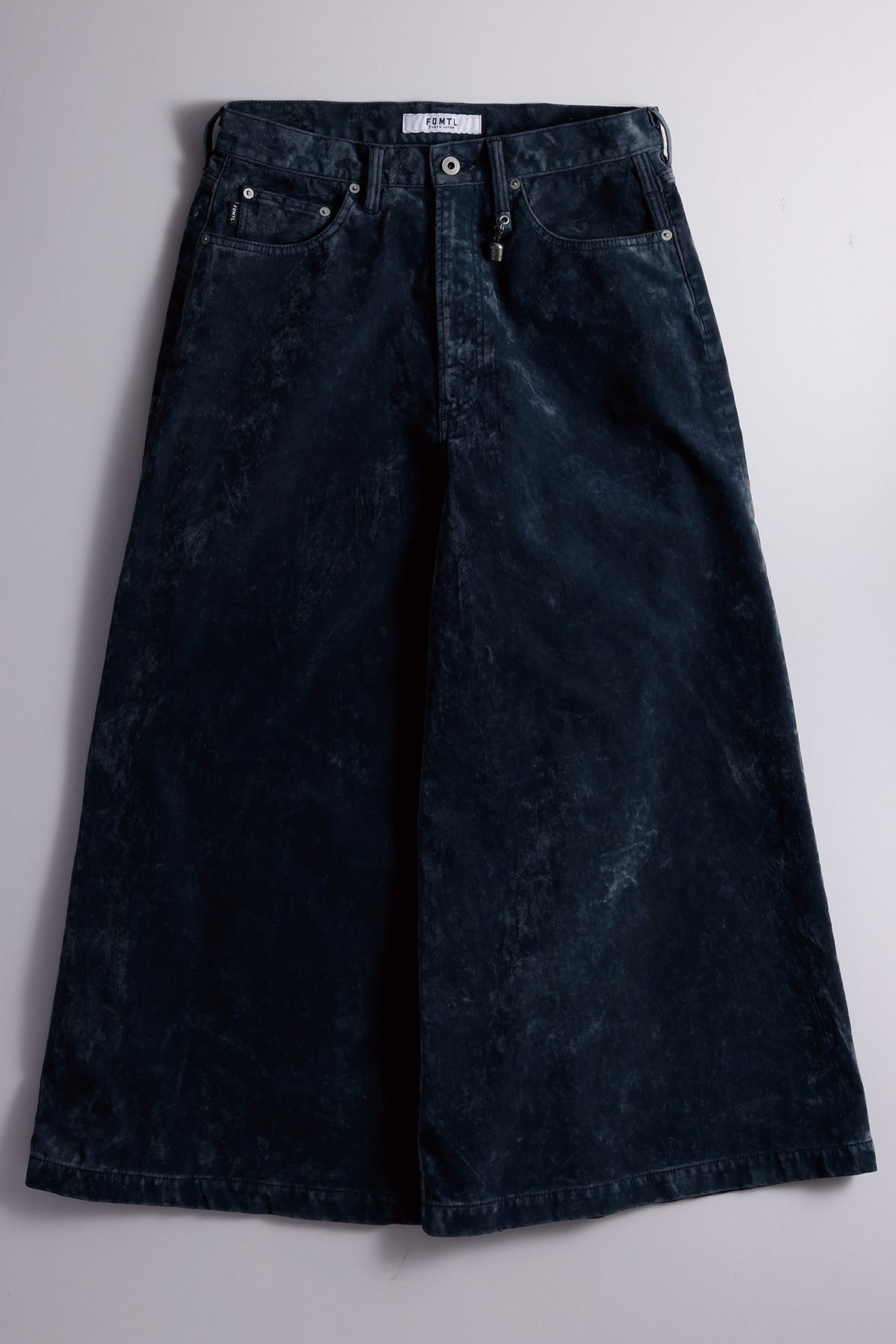 FLOCK LEATHER HAKAMA PANTS RINSE