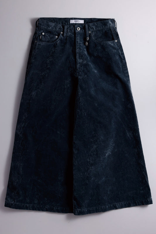 FLOCK LEATHER HAKAMA PANTS RINSE