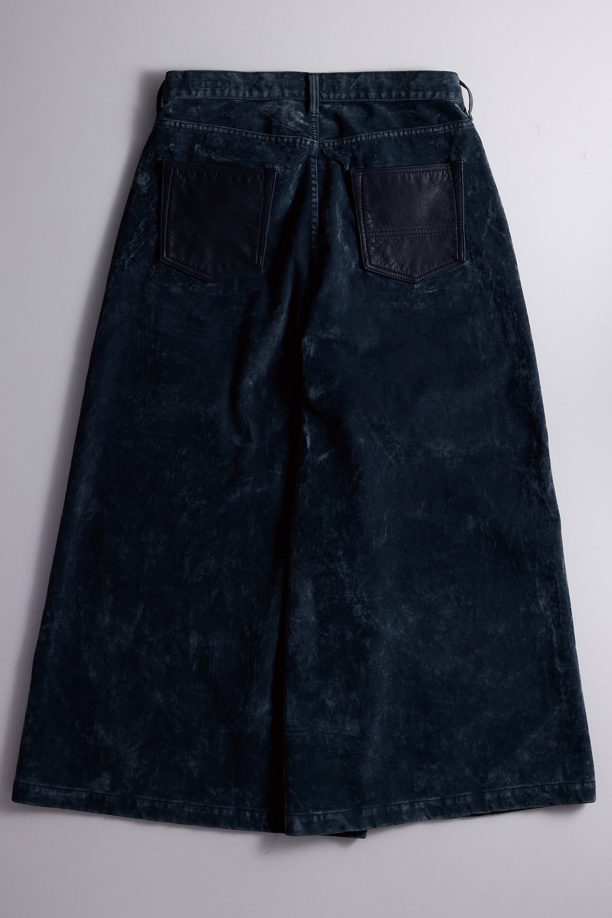 FLOCK LEATHER HAKAMA PANTS RINSE