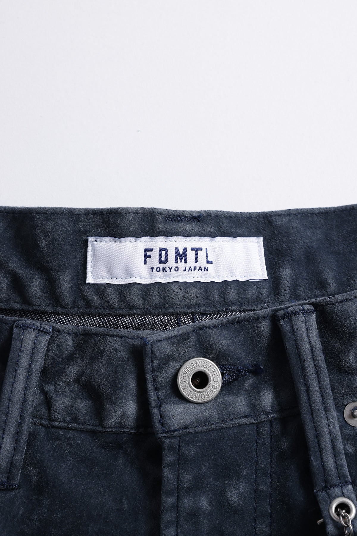 FLOCK LEATHER HAKAMA PANTS RINSE