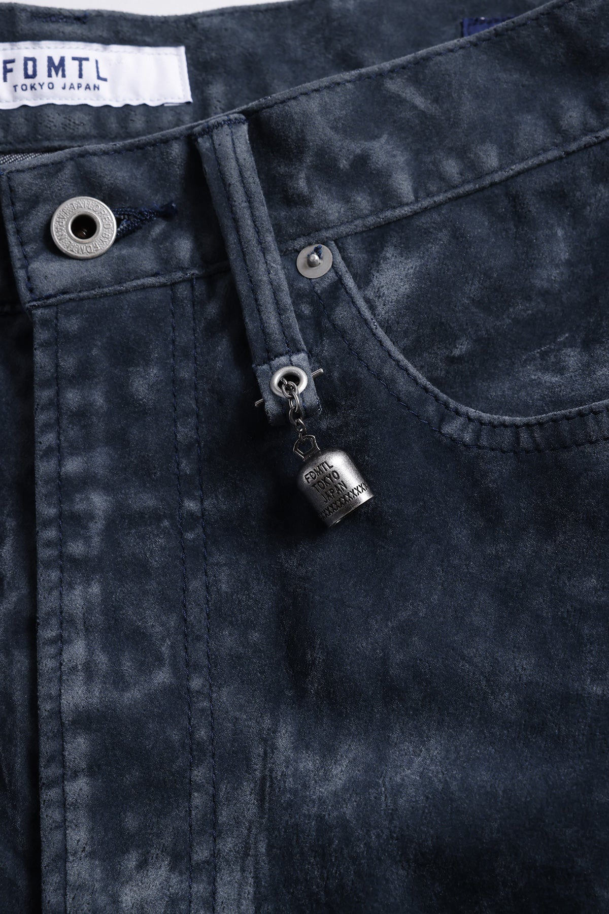FLOCK LEATHER HAKAMA PANTS RINSE