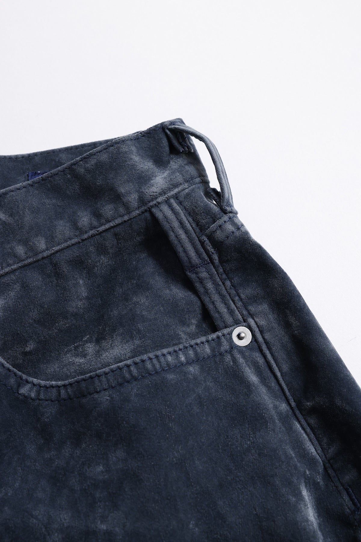 FLOCK LEATHER HAKAMA PANTS RINSE